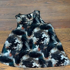 Frenchi Multicolor Abstract Tunic Top